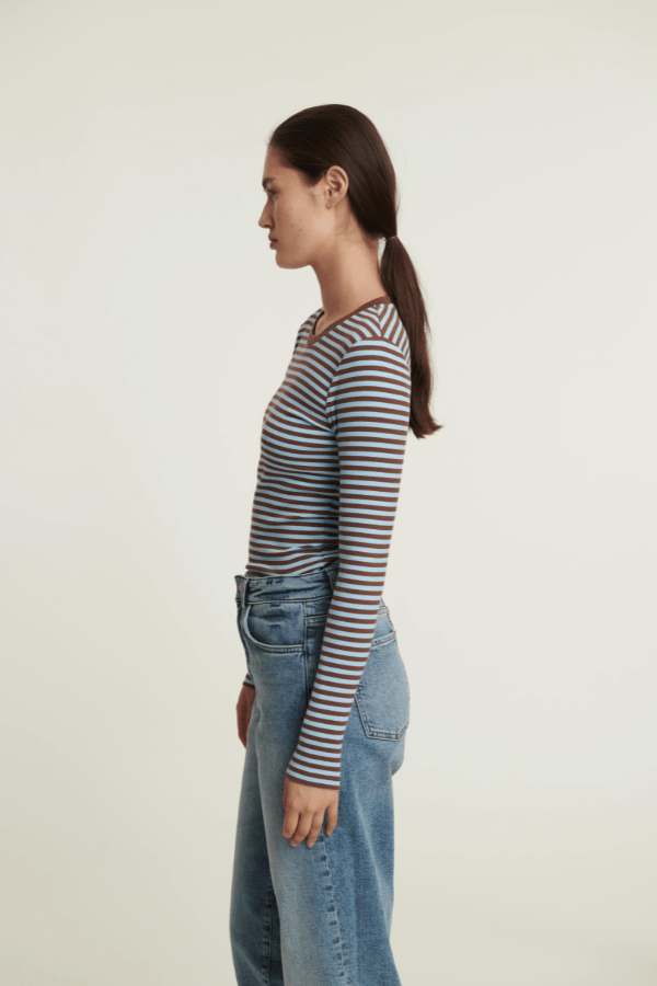 Basic Apparel Ludmilla LS Tee T-shirts 766 Carafe / dutch canal